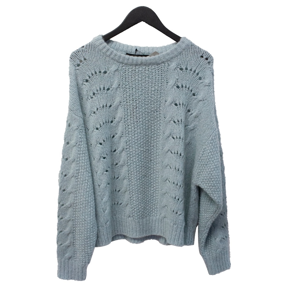 360 CASHMERE AMARI SWEATER, ROBBIN'S EGG